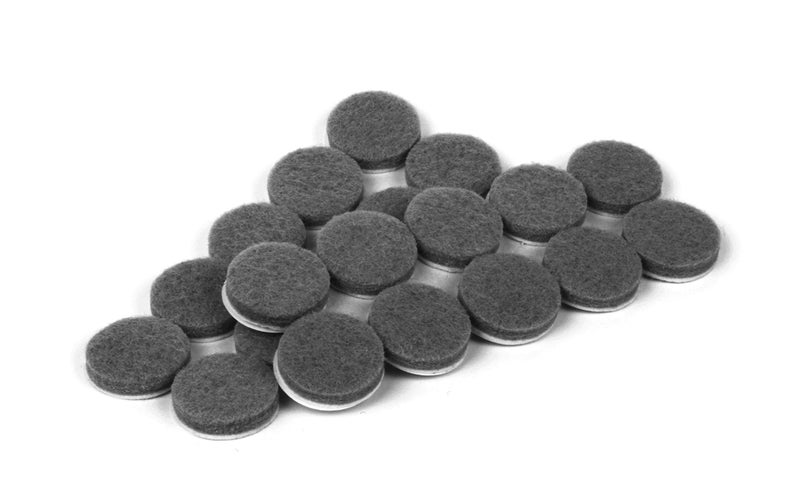 Slipstick Premium Wool Felt Furniture Pads/Small Chair Feet Floor Protectors (3/4 Inch Round) Includes 20 Heavy-Duty Felt Pads with Self Stick Adhesive, Gray, CB111 - Image 2